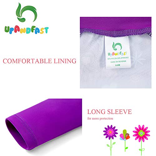 image for upandfast Baby Swimsuits UPF 50+ Sun Protection Long Sleeve One Piece 