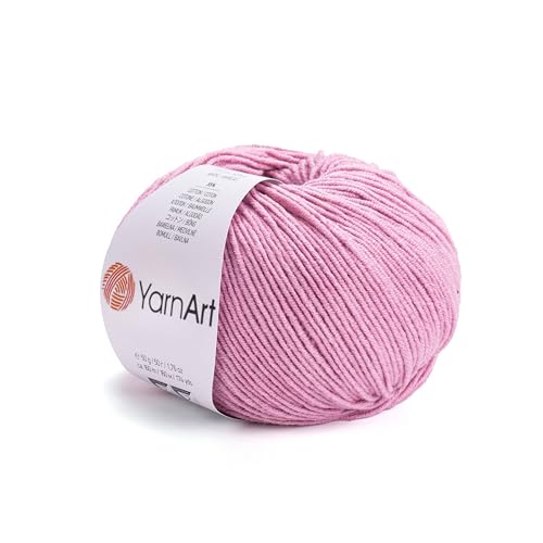 Image of YarnArt Genius Soft Cotton Acrylic Blend Yarn - Amigurumi, Crochet and Knitting -%55 Cotton-45% Acrylic, Craft Yarn for Kids and Adults Garments, Baby Items and Accessories, 174 yds / 50 g