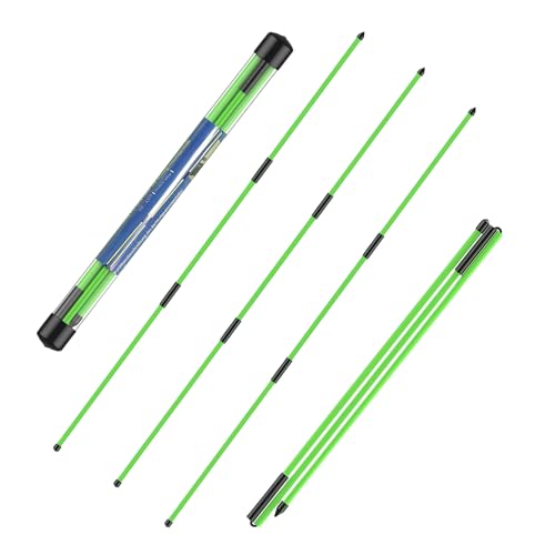 flintronic 3 Stück Golf Alignment Sticks, Klappbar Golfübungsstangen mit Durchsichtigem Aufbewahrungsrohr, Alignment Übungsstangen Schwunghilfe Golfübungsgerät Richtungsanzeige zum Zielen Putten
