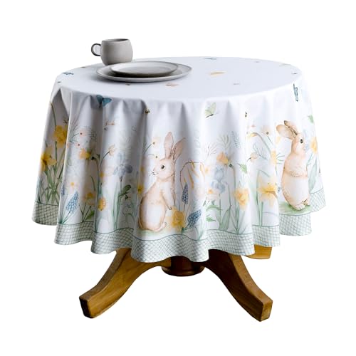 Maison d' Hermine Table Cloth Round Table Reusable 100% Cotton 63" Diameter