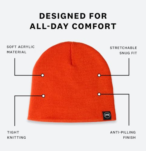 Image of Revony Evony Beanie Cap - Soft Knit Beanie Hat - Warm and Durable