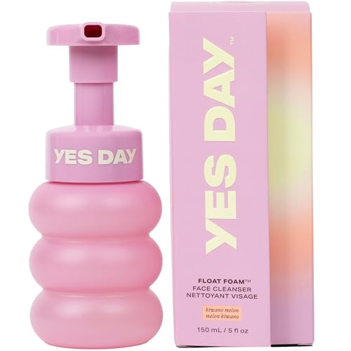 Yes Day Float Foam Face Cleanser for Teens – Gentle Foaming Face Wash for Teens & Ages 10 Up, with Coconut Water, Willowbark & Kiwano Melon (150ml)
