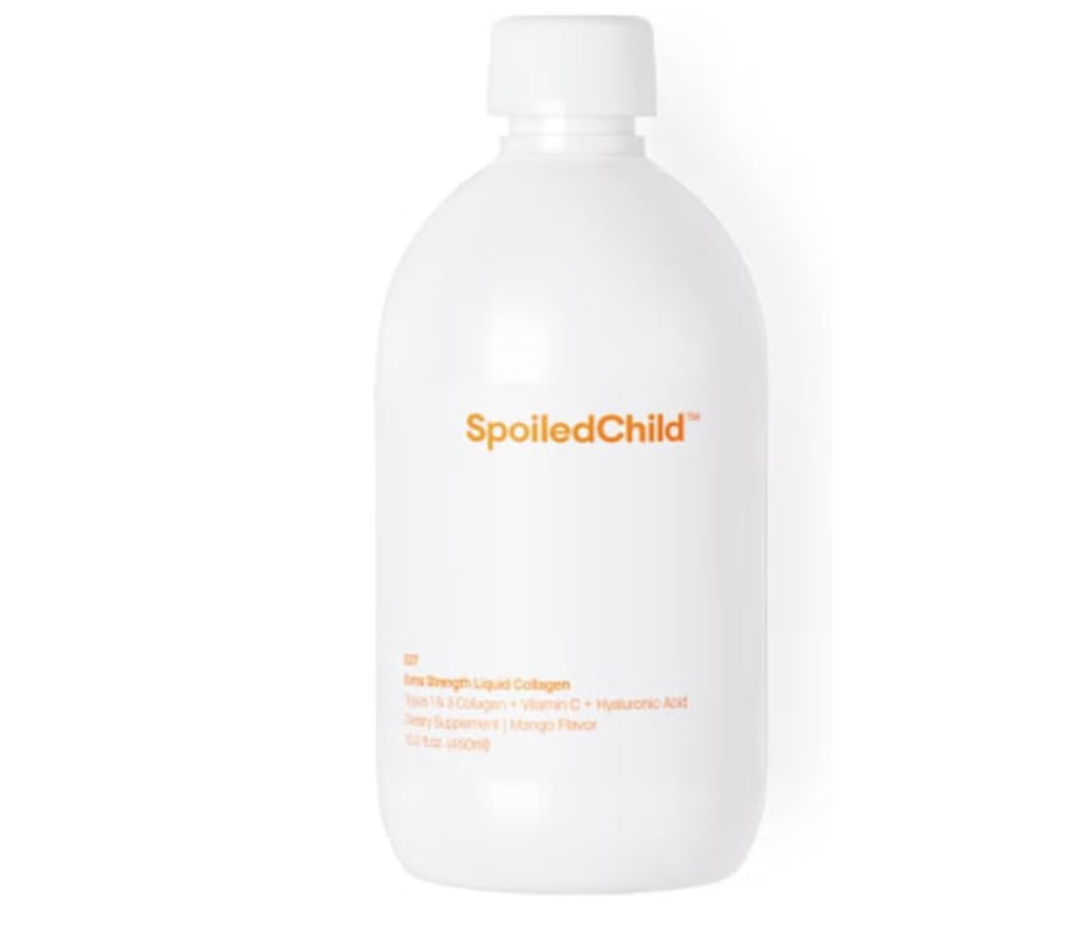 SpoiledChild Collagen Peptides Vitamin C Hyaluronic Acid Liquid Collagen Mango Flavor 450 ml 15 2 Fl oz