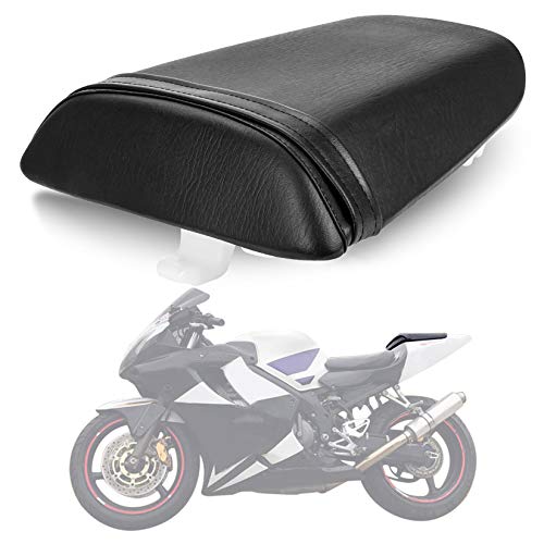 PSLER Motorcycle Rear Passenger Pillion Seat Cushion for CBR600 F4i 2001 2002 2003 2004 2005 2006 2007 (Black)