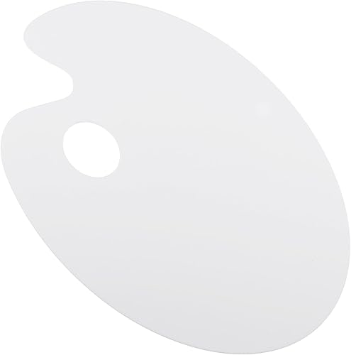 Paleta de acrílico para mezclar placas de pigmento acrílico, pintores portátiles, bandeja ovalada, paleta de pintura al óleo, bandeja de pigmentos,