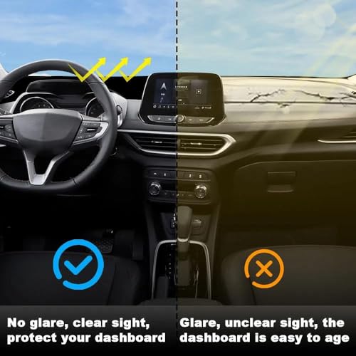 Cubierta de tablero para Chevrolet Tracker 2019-2022 tapete protector solar negro 6