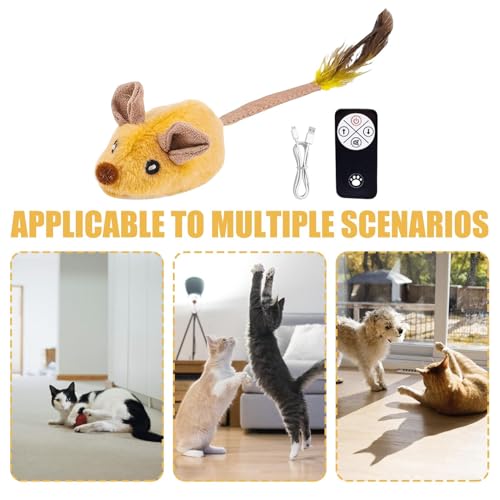 Souris pour chat contre l'ennui : jouet interactif en peluche