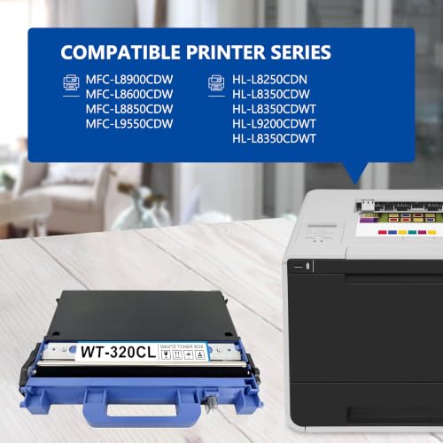 Image of 1-Pack Black WT320CL WT-320CL Waste Toner Box MFC-L8900CDW Replacement for Brother WT 320CL HL-L8250CDN HL-L8350CDW HL-L9200CDWT HL-L8350CDWT MFC-L8600CDW MFC-L9550CDW Printer Toner