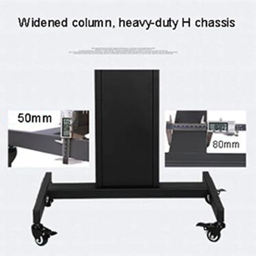 Soporte móvil para TV 32-65 pulgadas, altura ajustable, con ruedas miniatura 5