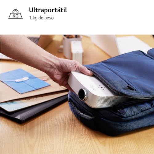 LG Beamer PF50KS bis 254 cm (100 Zoll) Cinebeam Full HD LED Projektor (600 Lumen, USB Type-C, WebOS), Wei&szlig;