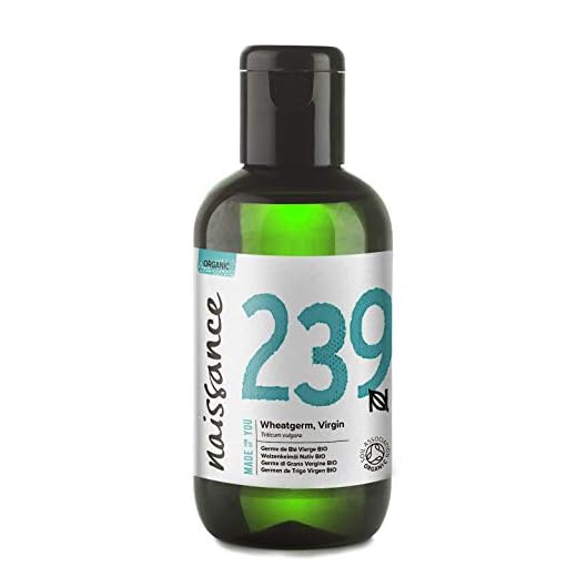 Naissance Aceite Vegetal de Germen de Trigo BIO 100ml - 100% puro, prensado en frío, certificado ecológico, vegano y no OGM