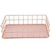 Omabeta Kosz druciany żelazny uchwyt do przechowywania różowe złoto (D)