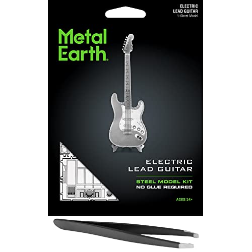 Kit modélisme guitare électrique Metal Earth 3D cadeau métal avec pince
