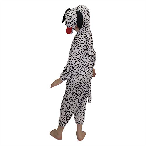 Image of Kaku Fancy Dresses Dog Pet Animal Costume for Kids - Black & White, 5-6 Years | Animal Fancy Dress for Boys & Girls