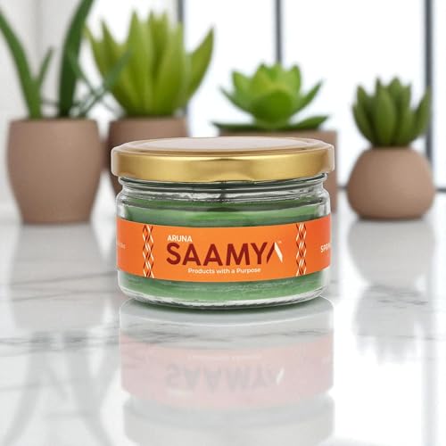 Image of ArunaSAAMYA Handcrafted Chocolate Scented Jar Candle I Sweet Fragrance (Spring Chocolate Breeze) I Pack of 1 I 120 GMS I Upto 40 Hours Burn Time
