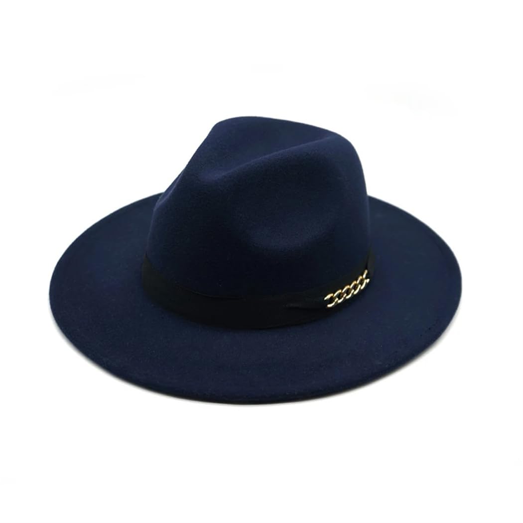 Cappello Fedora da donna in feltro a tesa larga cappello jazz chiesa padrino Sombrero Caps