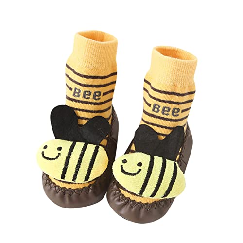 Toddler Cute Cartoon Socks Shoes Boys and Girls Sports Shoes Non Slip Warm Cartoon Animal Patterns Shoes Baby Shoes