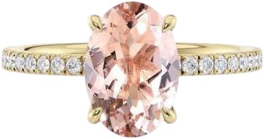 Vintage Halo Morganite Wedding Ring