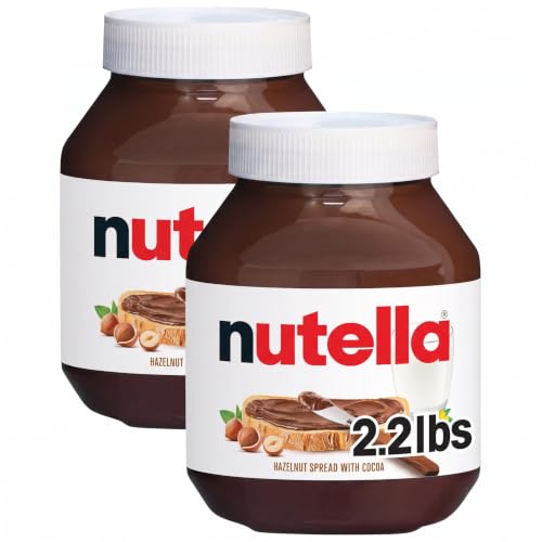Nutella Hazelnut Spread with Cocoa, Creamy Hazelnut Spread, Breakfast Favorite, 35.3 oz Jar (Pack of 2)