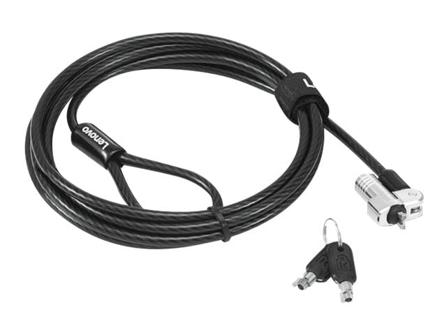 Lenovo Security Cable Lock - T-Bar Kensington Lock For Laptops, Monitors, Devices With Security Slot