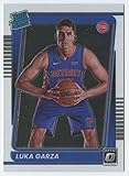 2021-22 Donruss Optic #164 Luka Garza Rated Rookies RC Rookie Detroit Pistons NBA Basketball Trading Card