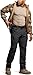 CQR Men's Flex Stretch Tactical Pants, Water Resistant Ripstop Cargo Pants, Lightweight EDC Outdoor Work Hiking Pants, Tac-Stretch Cargo Zip Black, 38W x 30L