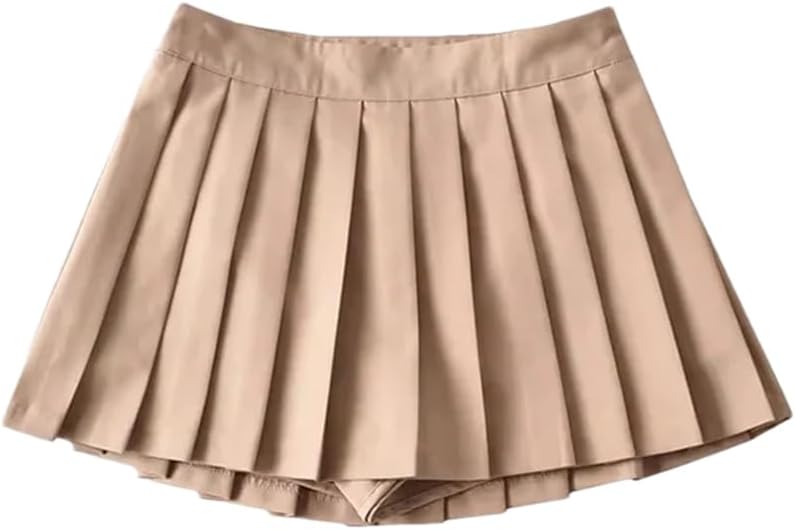 Women's High Waist Mini Skirts Vintage Pleated Tennis Short Skirts