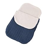Bonito saco de dormir de peluche y muy acolchado para bebés, cómodo y suave de llevar.