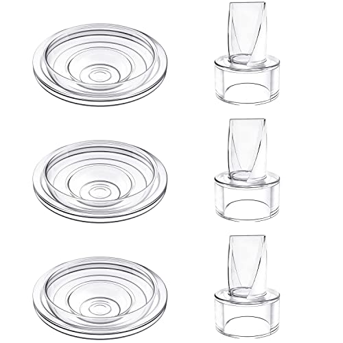 Image of Duckbill Valve and Silicone Diaphragm, Suitable for S9/S12, Wearable Breast Pump General Duckbill Valve and Silicone Diaphragm Accessories (6 Piece Set)