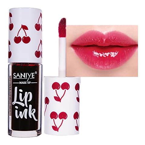 Lip Tint Stain Lip Stain Lip Gloss, Moisturizing Liquid Lipstick Waterproof Lipgloss Plumping Lip Gloss, Not Easy to Fade Non Stick Cup Fruity Liquid Lipstick Long Lasting Lip Oil for Makeup Gift Cover