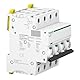 Schneider Electric a9 F74440 IC60 N Acti9 Leitungsschutzschalter, Krümmung C, 4P, 85 mm Höhe x 72 mm Breite x 78.5 mm Tiefe, 40 A, 50/60 Hz, Weiß
