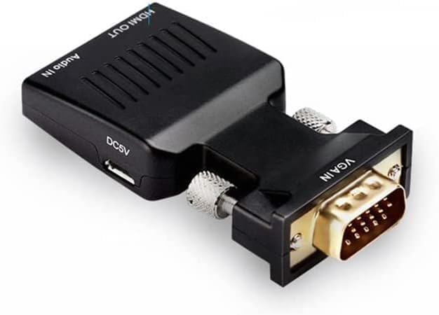 Image of SANCY VGA to HDMI Adapter Converter with Audio, Active Male VGA in Female Hdmi 1080P Video Dongle Adaptor for Computer, Laptop, Projector