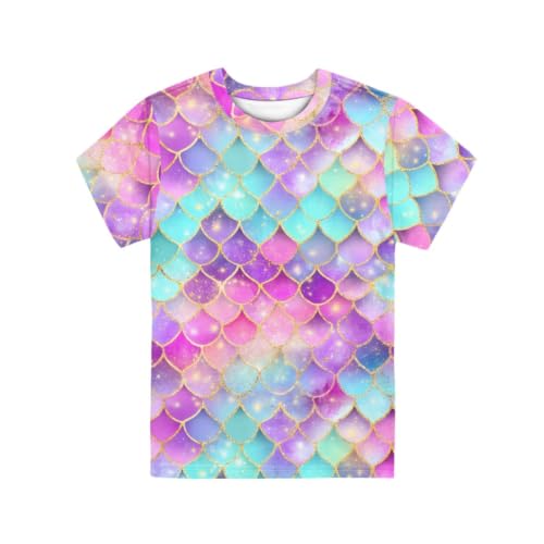 Image of ENLACHIC Girls Teens Pink Flamingo Printed Summer Short Sleeve T-Shirts Cute 3-16 Years