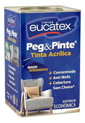 Tinta Acrílica Eucatex Peg & Pinte 18l (Mar do Caribe)
