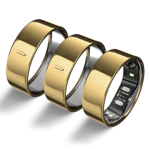 3 Pack Ring Cover Compatible with RingConn Gen 3 Ultra Thin Anti-Scratch TPU Ring Protector for RingConn Gen 3 Working Out Accessories Men Women (3*Royal Gold 8)