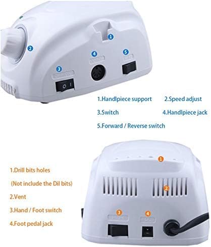 Fresa elettrica per manicure e pedicure professionale con 35.000 giri/min per la cura artistica delle unghie