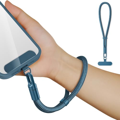 Image of AccuPrints Sumiko Phone Wrist Strap Lanyard - Anti-Theft Hand Strap with 360 Rotating Hook, Universal Wrist Lanyard for iPhone, Camera & Phone Case, Durable Adjustable Chain for Travel & Daily Use