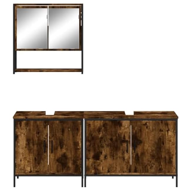 Bathroom Furniture Set Smoked Oak£¨Brown 48g£©