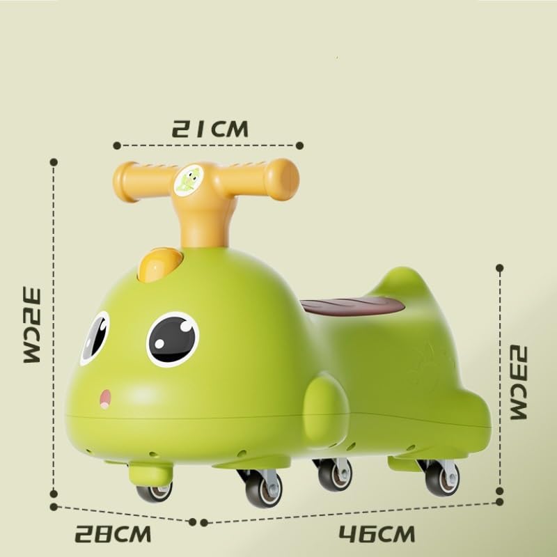Samochodzik na huśtawce, Wiggle Car Ride On Push Tematyczne dinozaury Od stóp do podłogi Jeździki dla dzieci na przesuwnych samochodach chłopców(Gr锟絥)