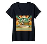 Photo Gallery donna sup paddleboard paddle boarding stand up paddleboard maglietta con collo a v Photo Gallery donna sup paddleboard paddle boarding stand up paddleboard maglietta con collo a v