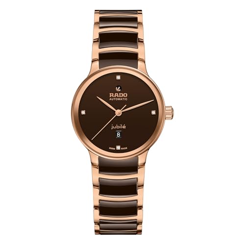 Rado -Centrix-Womens-Swiss Automatic Watch-Stainless Steel PVD-Sapphire Crystal -30.5mm