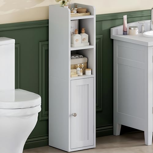 ChooChoo Small Bathroom Storage Cabinet, 7.1“W * 7.9”D Corner Floor