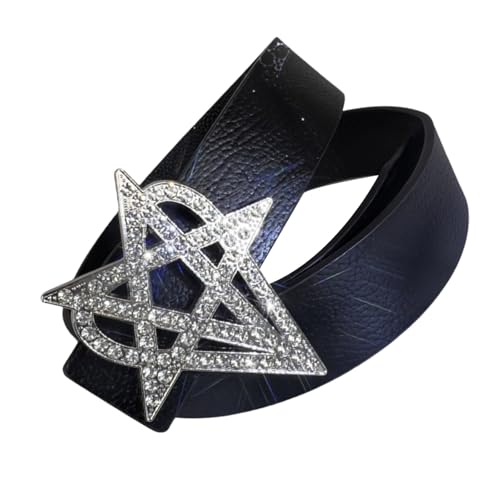 Ceinture punk avec étoile et cœur idéale pour styliser vos looks de tous les jours
