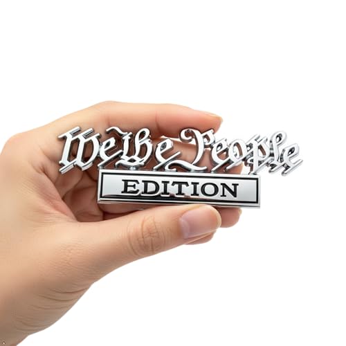 We The People 3D Full Metal Car Emblem