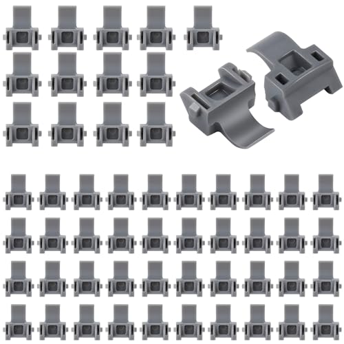 55pcs Cabinet Hinge Restrictor Clips 86 Degree Door Angle Limiter Clips for Specific Concealed Hinges Nylon Cabinet Door Restriction Clips