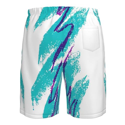 90'S Cup Design Print Men's Shorts Casual Lightweight Yoga Shorts Elastic Waist Drawstring Summer Beach Shorts4