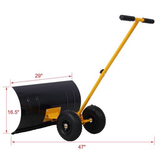Usiin US-120788 Efficient Snow Shovel With Wheels thumb #2