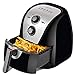 Secura Air Fryer XL 5.3 Quart 1700-Watt Electric Hot Air Fryers Oven Oil Free Nonstick Cooker w/Recipes for Frying, Roasting, Grilling, Baking (Silver)