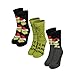 Produktbild United Labels 3 Paar Der Grinch Socken für Damen und Herren, 40/45, Unisex Strümpfe Weihnachten, Weihnachtssocken lustig