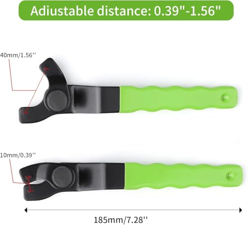 Image of Golden Pearl Pin Spanner,Spanner Wrench for Grinder,Adjustable Pin Wrench for Angle Grinder Machine(Green)